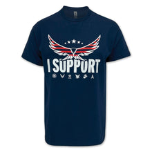 Load image into Gallery viewer, I Support Eagle T-Shirt (Navy)