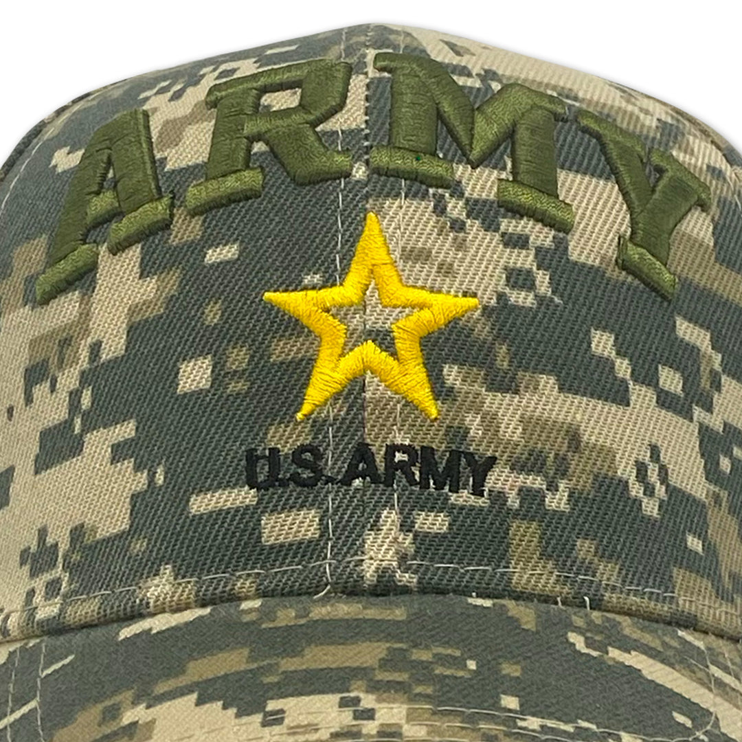 Army Star Veteran Digital Camo Hat (Camo)