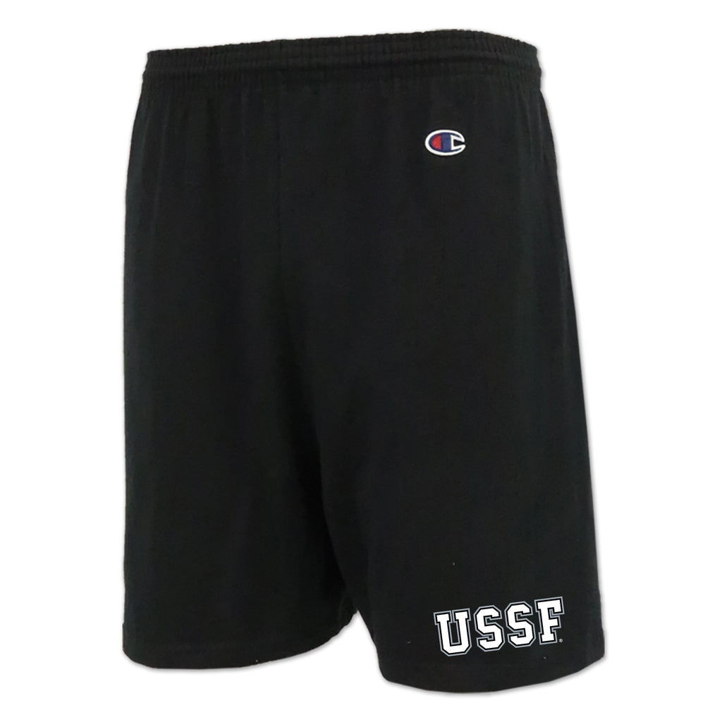Pick Your Design Space Force Cotton Shorts (Black)