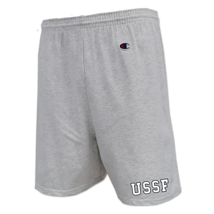 Pick Your Design Space Force Champion Cotton Shorts (Grey)