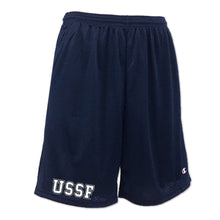 Load image into Gallery viewer, Pick Your Design Space Force Mesh Shorts (Navy)