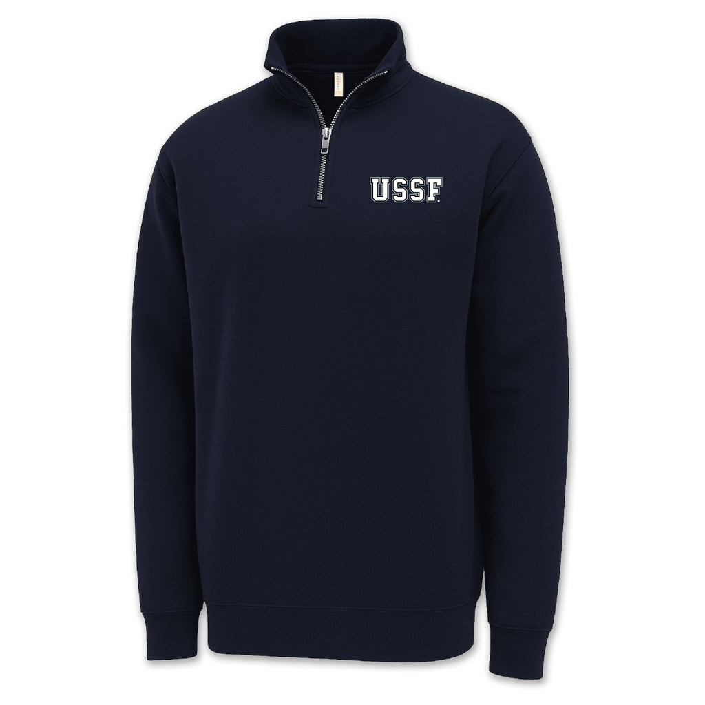 Pick Your Design Space Force 1/4 Zip Sweatshirt (Navy)