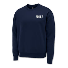 Load image into Gallery viewer, Pick Your Design Space Force Crewneck Sweatshirt (Navy)