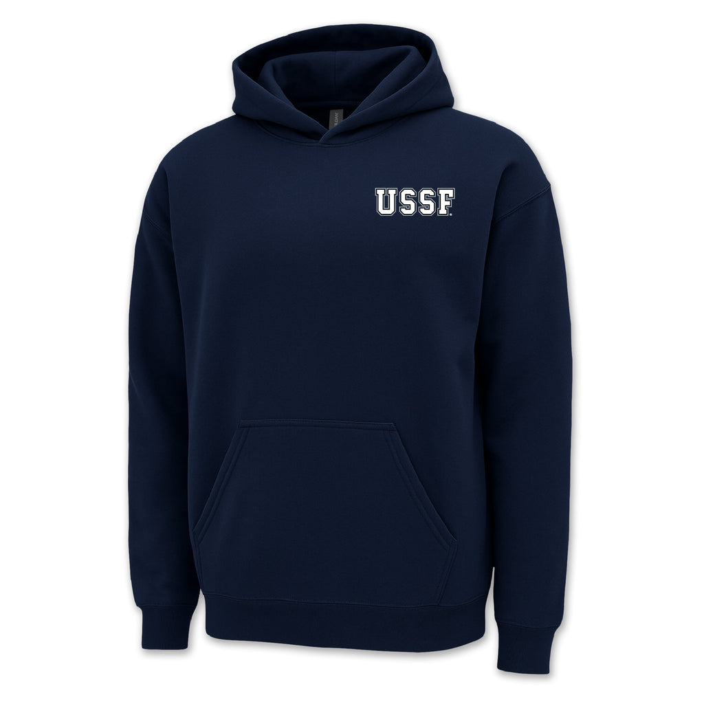 Pick Your Design Space Force Hooded Sweatshirt (Navy)