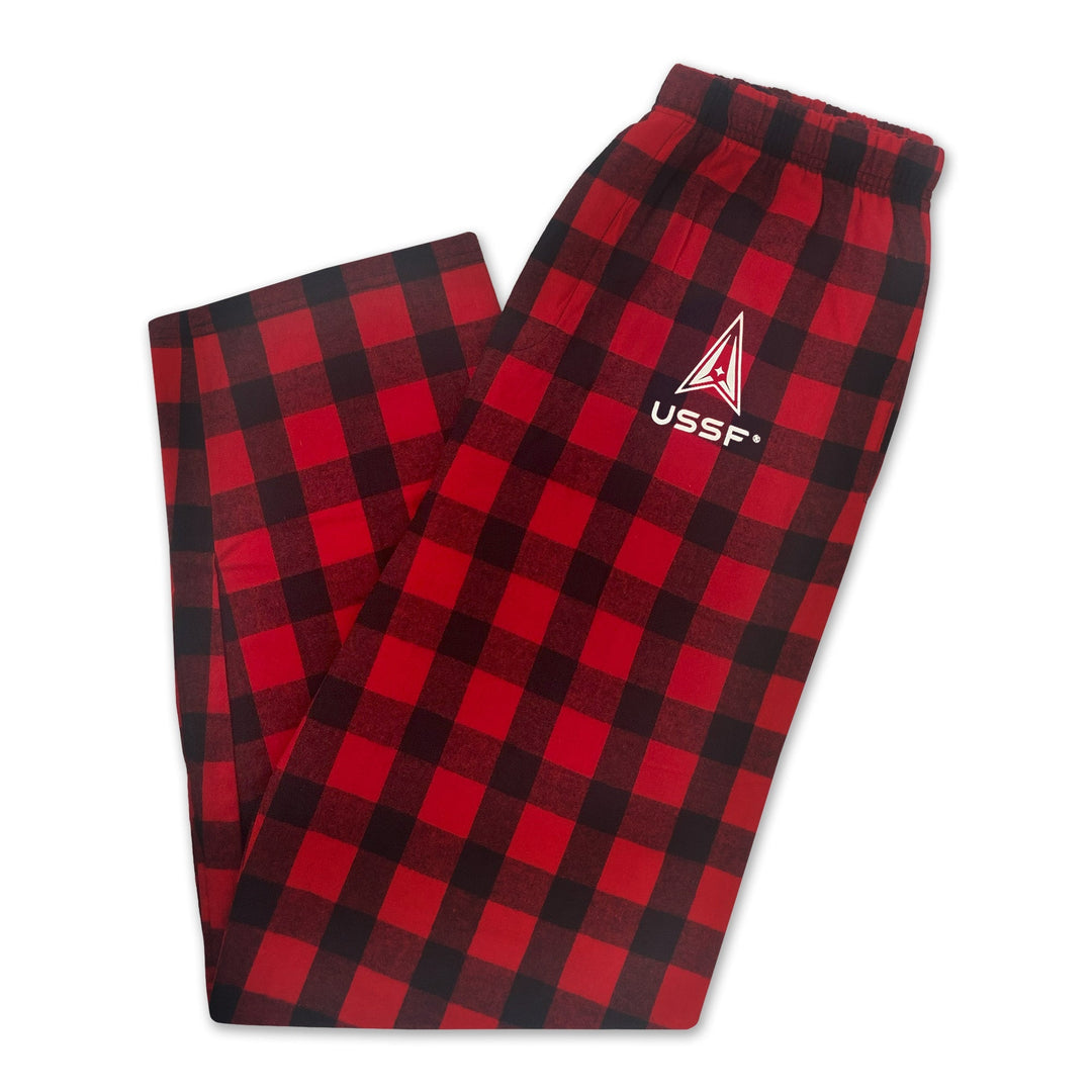 Space Force Delta Buffalo Check Flannel Pants