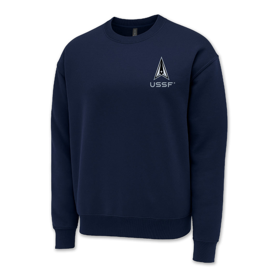 Space Force Left Chest Logo Crewneck
