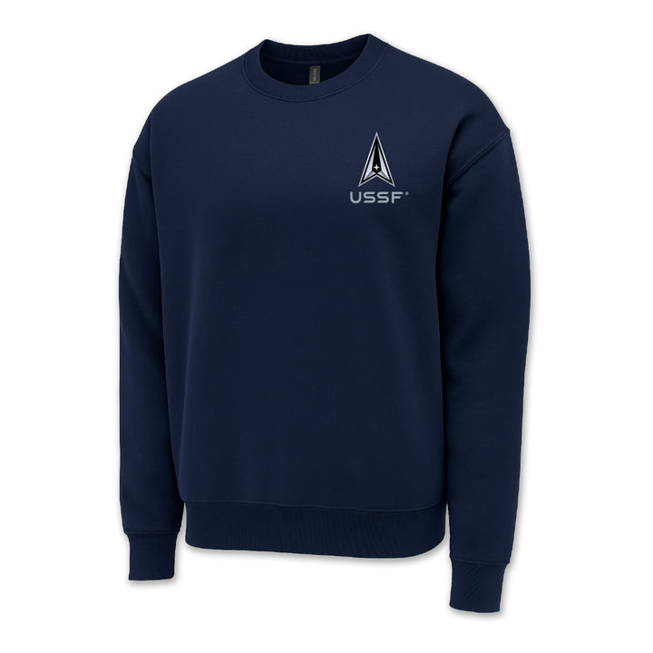Space Force Left Chest Logo Crewneck