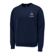 Load image into Gallery viewer, Pick Your Design Space Force Crewneck Sweatshirt (Navy)