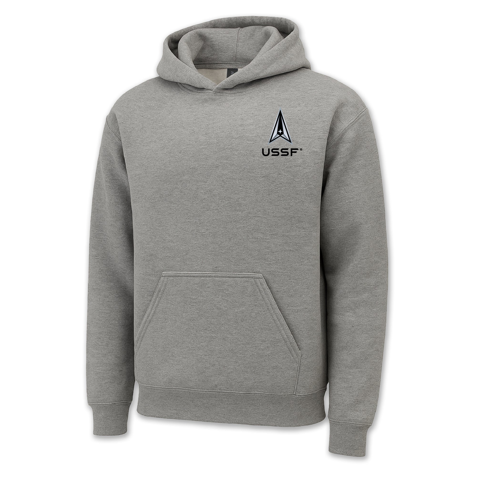 Pick Your Design Space Force Hooded Sweatshirt (Grey)