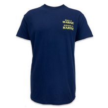 Load image into Gallery viewer, Marines Once A Marine Always A Marine Eagle T-Shirt (Navy)