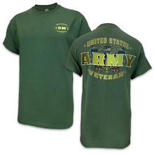 Load image into Gallery viewer, United States Army Veteran Perched Eagle T-Shirt (OD Green)