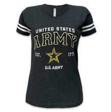 Load image into Gallery viewer, Army Ladies Star Est. 1775 T-Shirt (Black)
