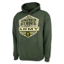 Load image into Gallery viewer, Army Distressed Hexagon Shield Hood (OD Green)