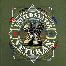 Load image into Gallery viewer, United States Veteran Boots T-Shirt (OD Green)