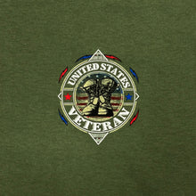 Load image into Gallery viewer, United States Veteran Boots T-Shirt (OD Green)