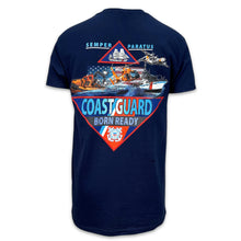 Load image into Gallery viewer, Coast Guard Born Ready T-Shirt (Navy)