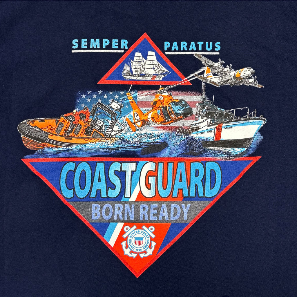 Coast Guard Born Ready T-Shirt (Navy)