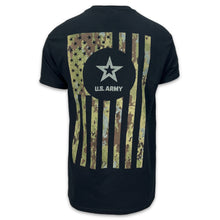 Load image into Gallery viewer, Army Camo Flag T-Shirt (Black)