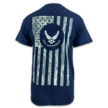 Load image into Gallery viewer, Air Force Camo Flag T-Shirt (Navy)