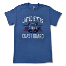Load image into Gallery viewer, Coast Guard Vintage Basic T-Shirt (Indigo)