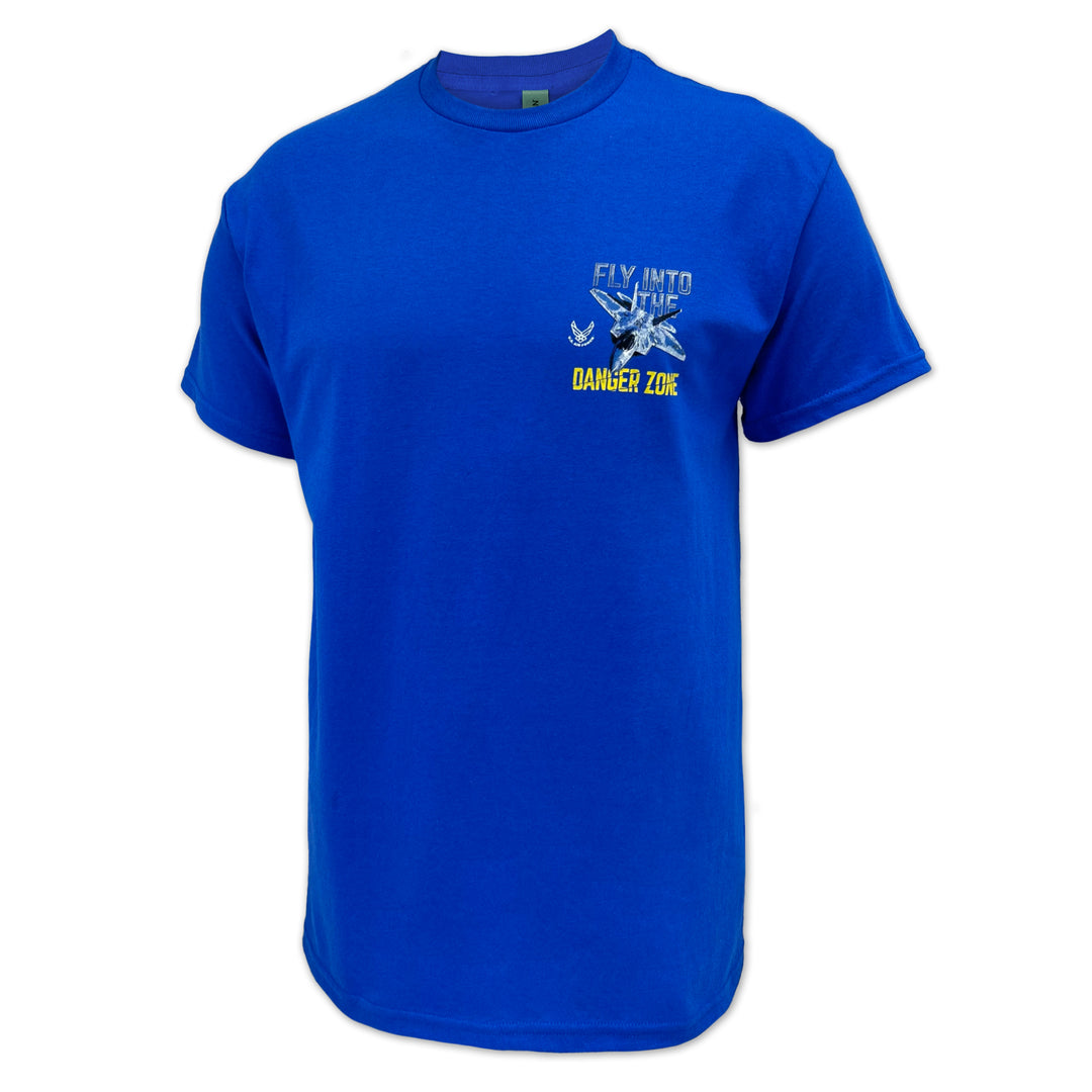 Air Force Fly Into The Danger Zone T-Shirt (Royal)
