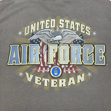 Load image into Gallery viewer, United States Air Force Veteran Perched Eagle T-Shirt (Charcoal)