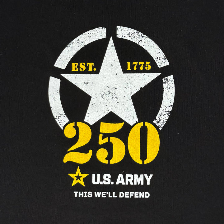 Army Ladies 250th Anniversary T-Shirt (Black)