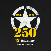 Load image into Gallery viewer, Army Ladies 250th Anniversary T-Shirt (Black)