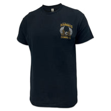 Load image into Gallery viewer, Marines Gold Eagle Semper Fi T-Shirt (Black)