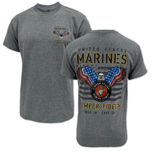 Load image into Gallery viewer, Marines Stars and Stripes T-Shirt (Graphite)