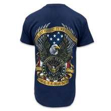 Load image into Gallery viewer, Navy Freedom Isn&#39;t Free Veteran T-Shirt (Navy)