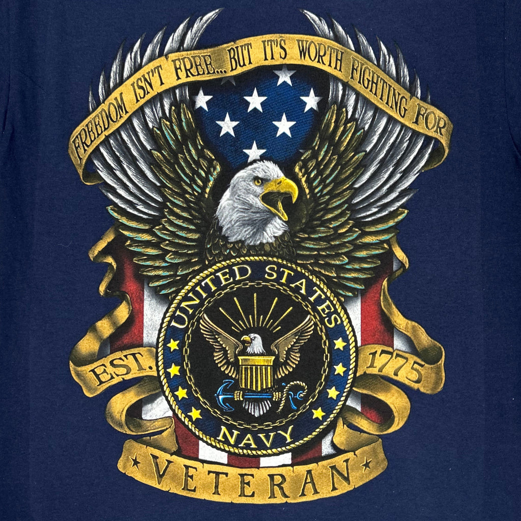 Navy Freedom Isn't Free Veteran T-Shirt (Navy)