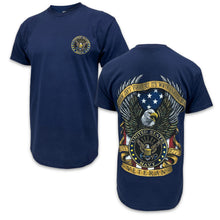 Load image into Gallery viewer, Navy Freedom Isn&#39;t Free Veteran T-Shirt (Navy)