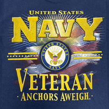 Load image into Gallery viewer, Navy Veteran Star Band T-Shirt (Navy)