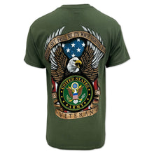 Load image into Gallery viewer, Army Veteran Freedom Isn&#39;t Free But It&#39;s Worth Fighting For T-Shirt (OD Green)