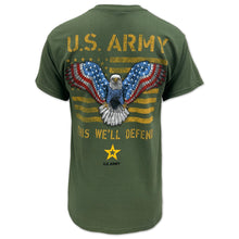 Load image into Gallery viewer, Army Stars and Stripes T-Shirt (OD Green)