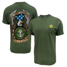 Load image into Gallery viewer, Army Veteran Freedom Isn&#39;t Free But It&#39;s Worth Fighting For T-Shirt (OD Green)