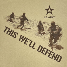 Load image into Gallery viewer, Army Squad This We&#39;ll Defend T-Shirt (Tan)