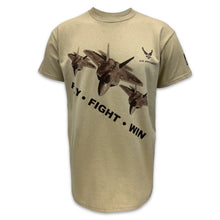 Load image into Gallery viewer, Air Force Squad Fly Fight Win T-Shirt (Tan)