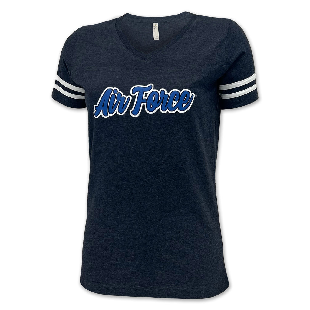 Air Force Ladies Script T-Shirt (Navy)