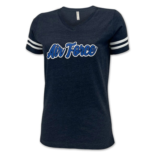Air Force Ladies Script T-Shirt (Navy)