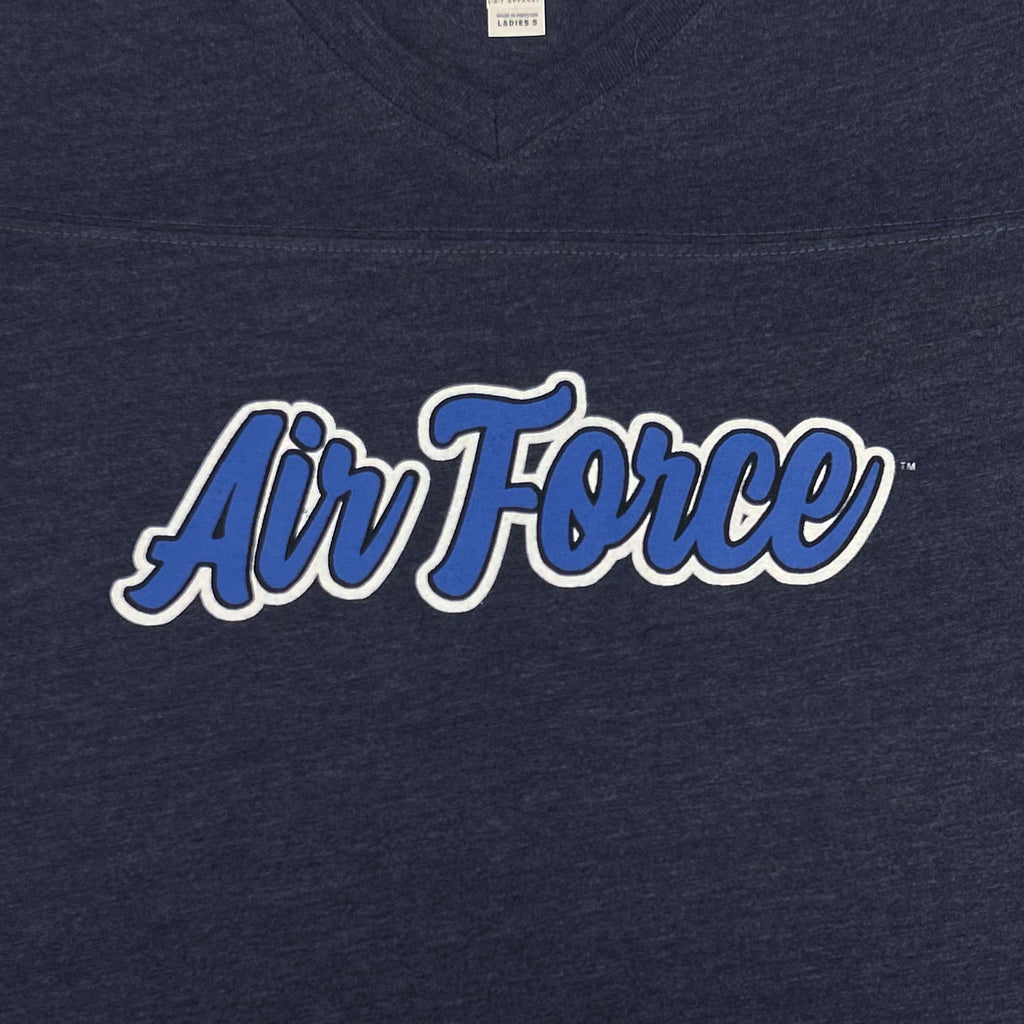 Air Force Ladies Script T-Shirt (Navy)
