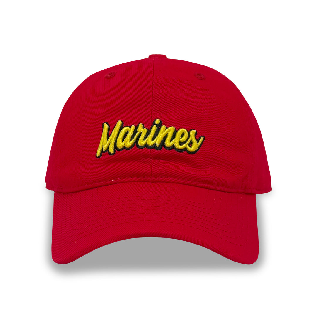 Marines Ladies Script Hat (Red)