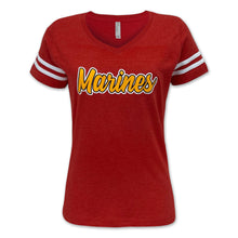 Load image into Gallery viewer, Marines Ladies Script T-Shirt (Red)