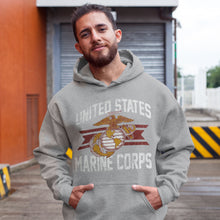 Load image into Gallery viewer, Marines Vintage Basic Hood (Grey)