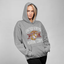 Load image into Gallery viewer, Marines Vintage Basic Hood (Grey)