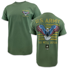 Load image into Gallery viewer, Army Stars and Stripes T-Shirt (OD Green)