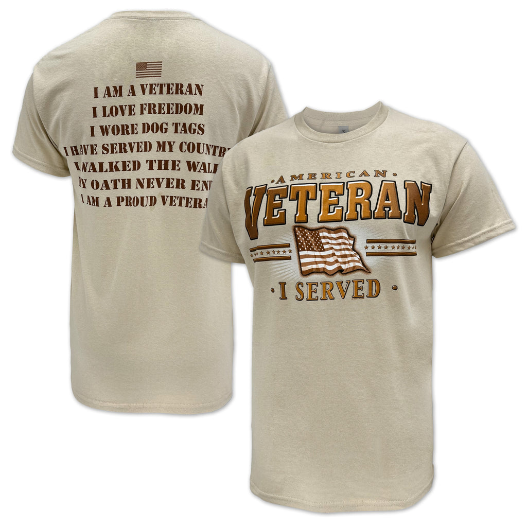 American Veteran I Served T-Shirt (Tan)