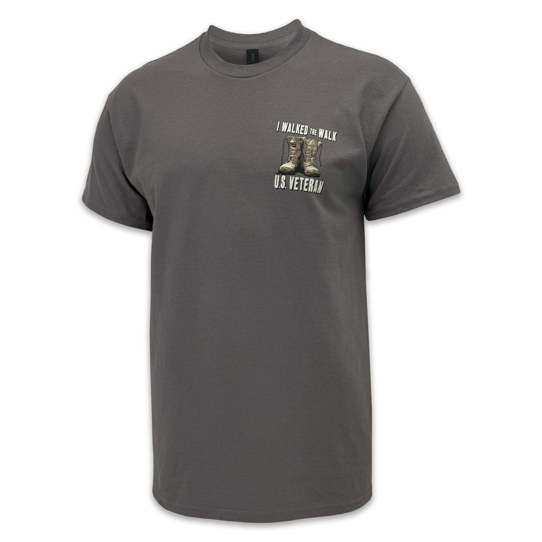 I Walked the Walk U.S. Veteran T-Shirt (Charcoal)