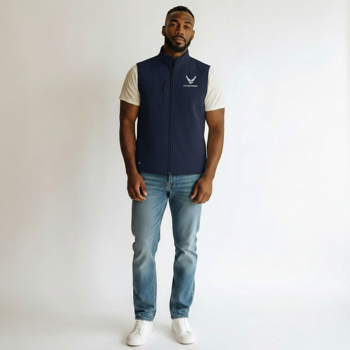 U.S. Air Force Men's Demand Full Zip Vest (Navy)*